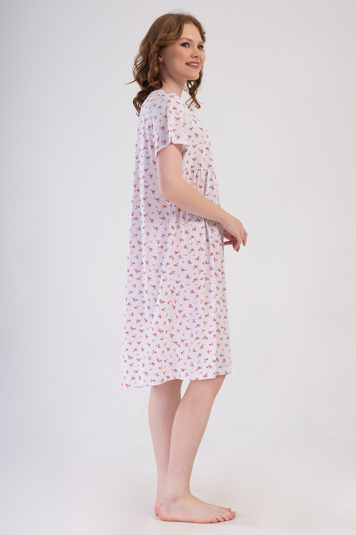 Woman Cotton Poca Grandma Nightgown Woman Cotton Poca Grandma Nightgown