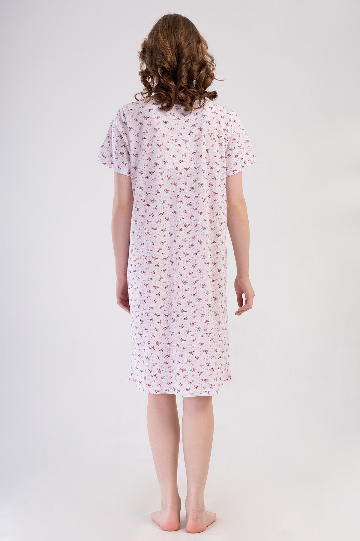 Woman Cotton Poca Grandma Nightgown Woman Cotton Poca Grandma Nightgown