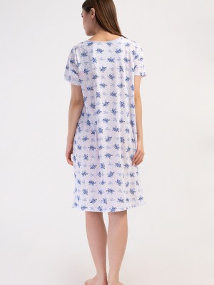 Woman Cotton Pavin Grandma Nightgown Woman Cotton Pavin Grandma Nightgown