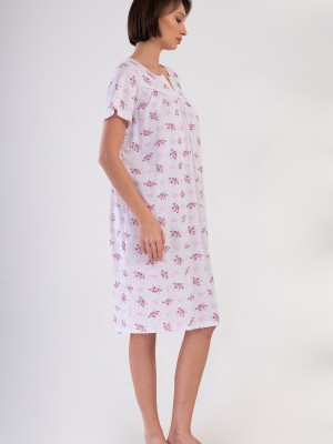 Woman Cotton Pavin Grandma Nightgown Woman Cotton Pavin Grandma Nightgown