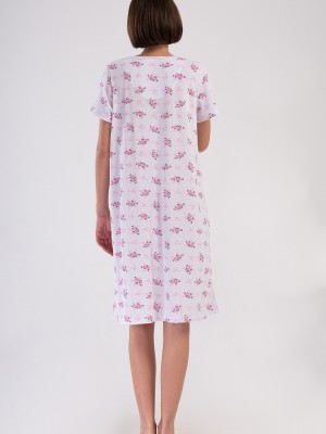Woman Cotton Pavin Grandma Nightgown Woman Cotton Pavin Grandma Nightgown