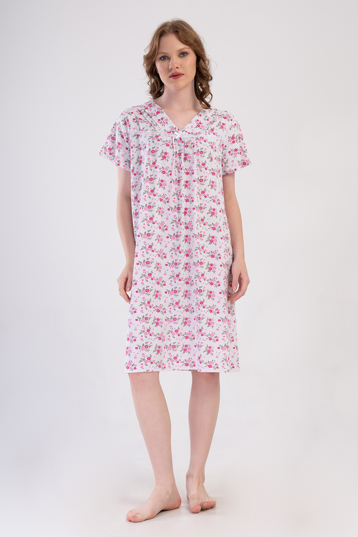 Woman Cotton Anna Grandma Nightgown Woman Cotton Anna Grandma Nightgown