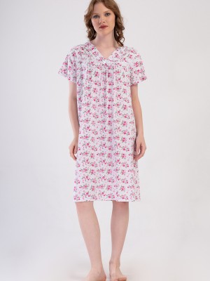 Woman Cotton Anna Grandma Nightgown Woman Cotton Anna Grandma Nightgown