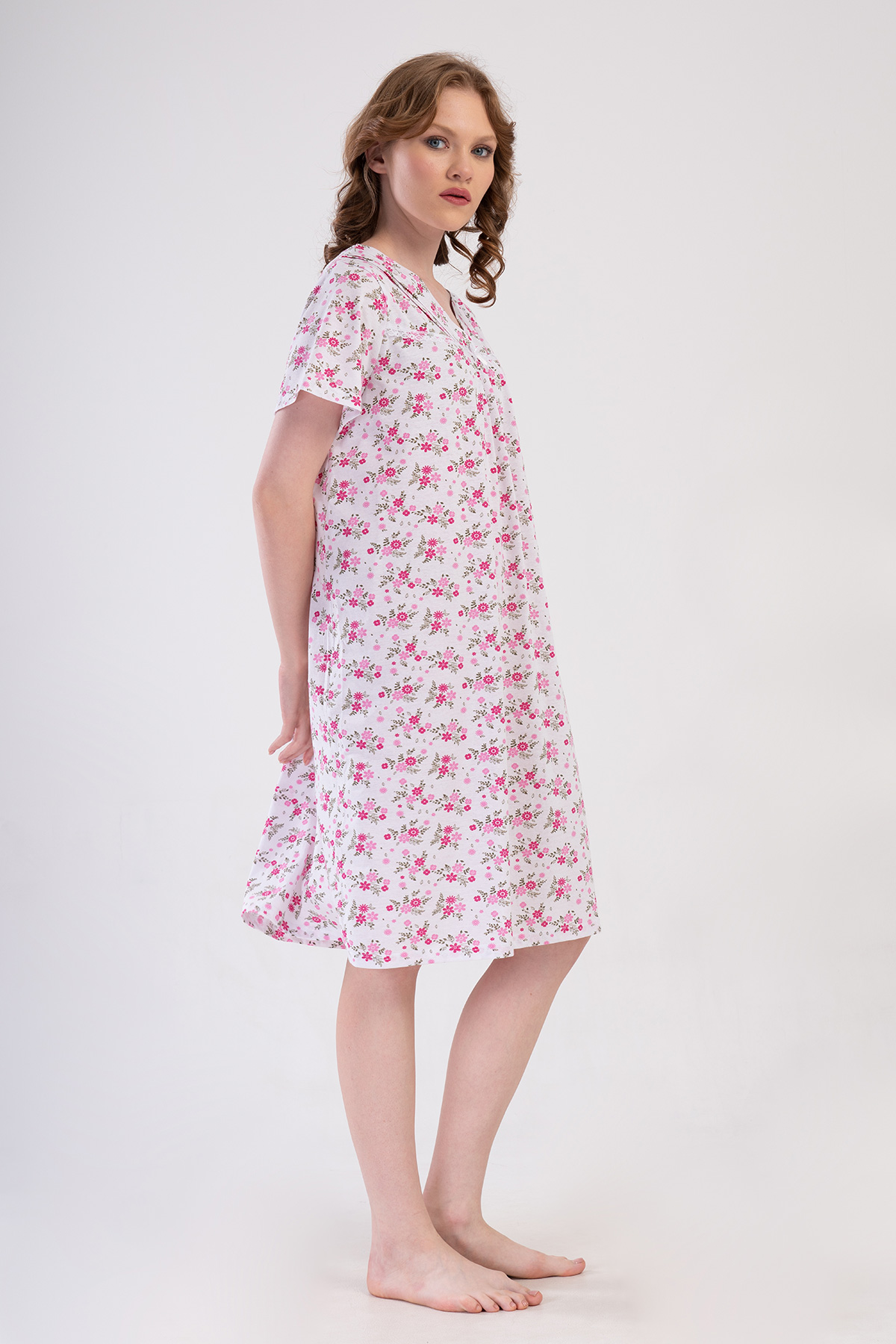 Woman Cotton Anna Grandma Nightgown Woman Cotton Anna Grandma Nightgown
