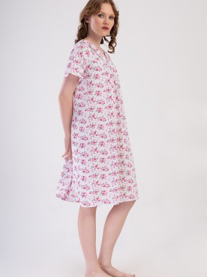 Woman Cotton Anna Grandma Nightgown Woman Cotton Anna Grandma Nightgown