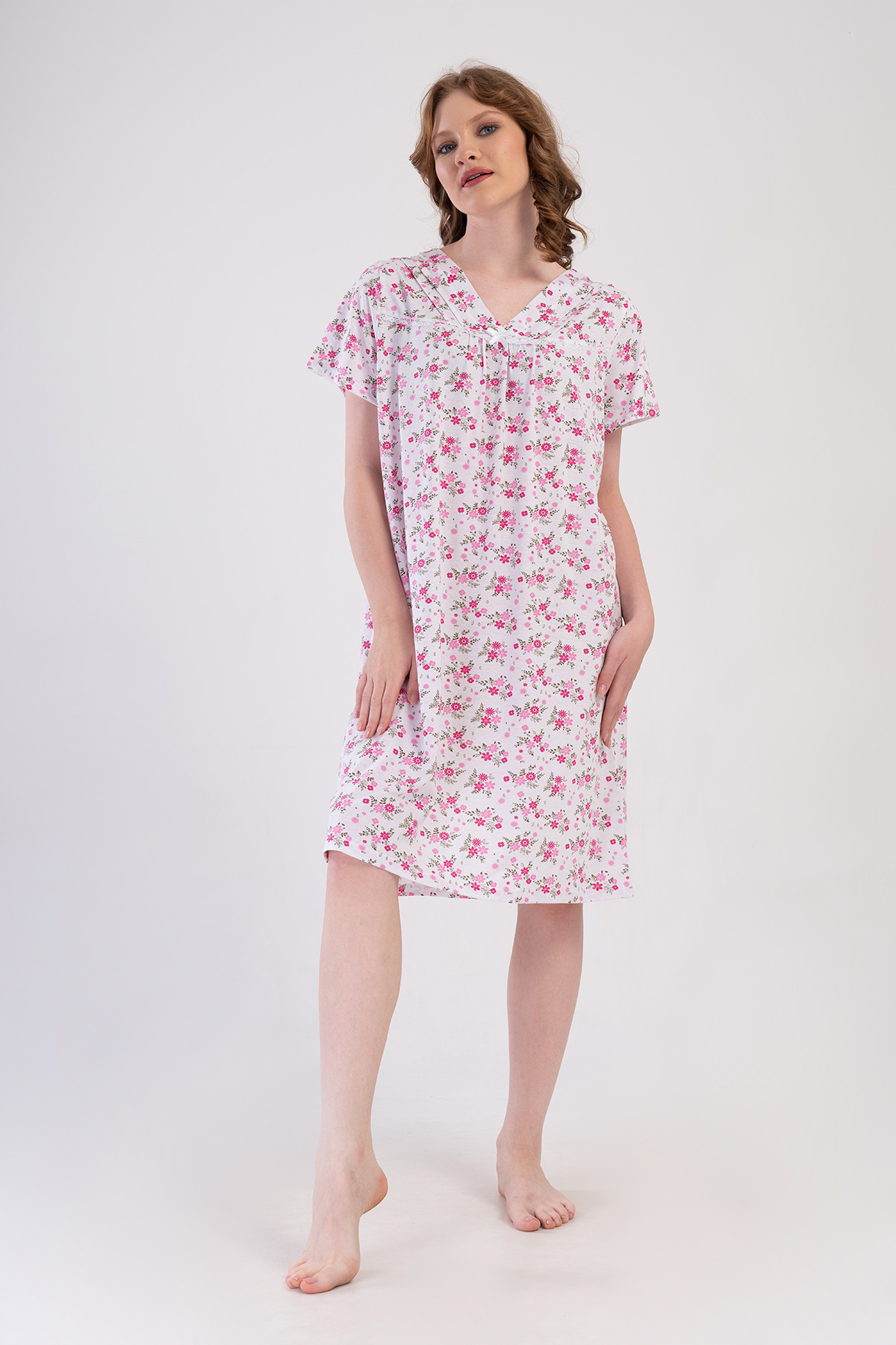 Woman Cotton Anna Grandma Nightgown Woman Cotton Anna Grandma Nightgown