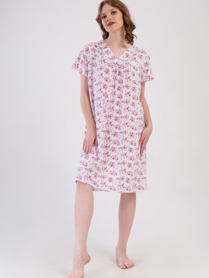 Woman Cotton Anna Grandma Nightgown Woman Cotton Anna Grandma Nightgown