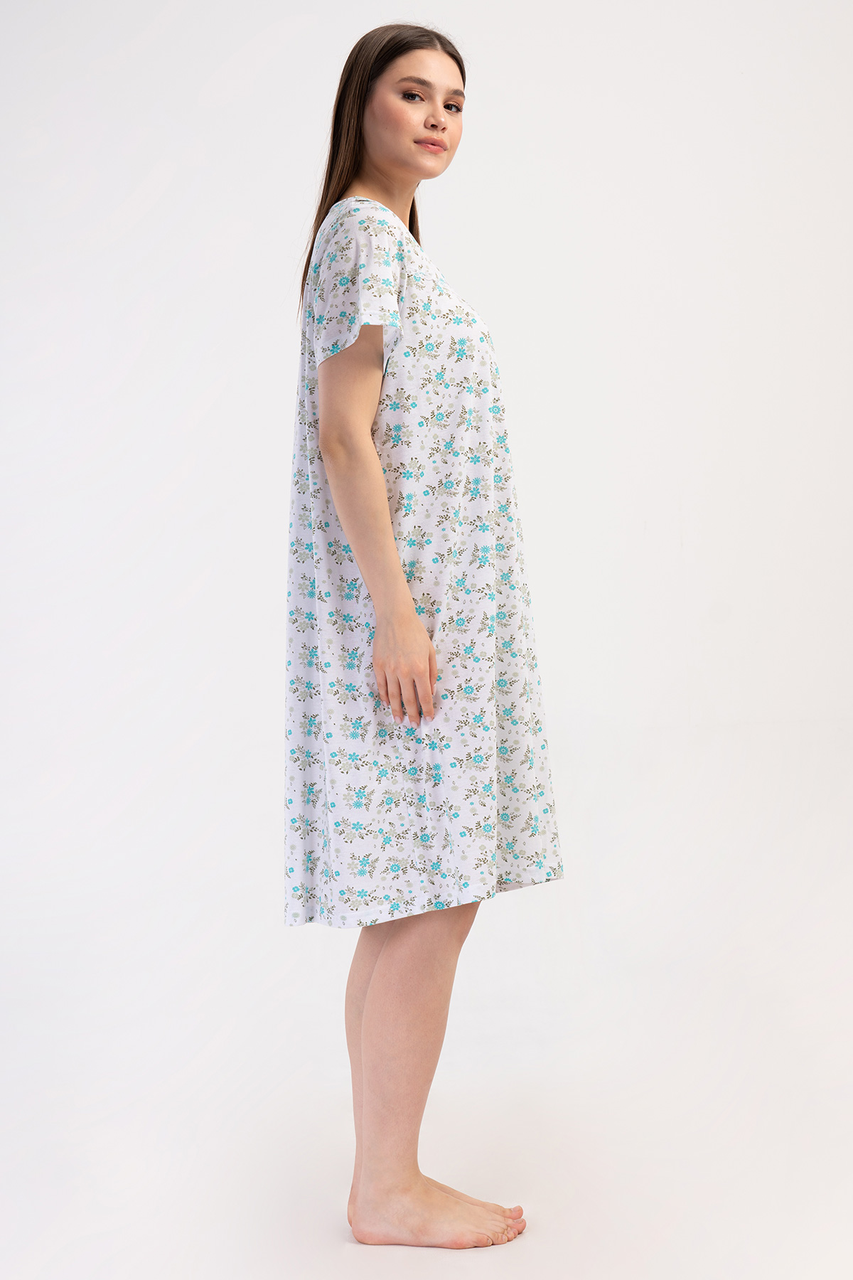 Woman Cotton Anna Grandma Nightgown Woman Cotton Anna Grandma Nightgown