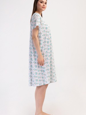 Woman Cotton Anna Grandma Nightgown Woman Cotton Anna Grandma Nightgown