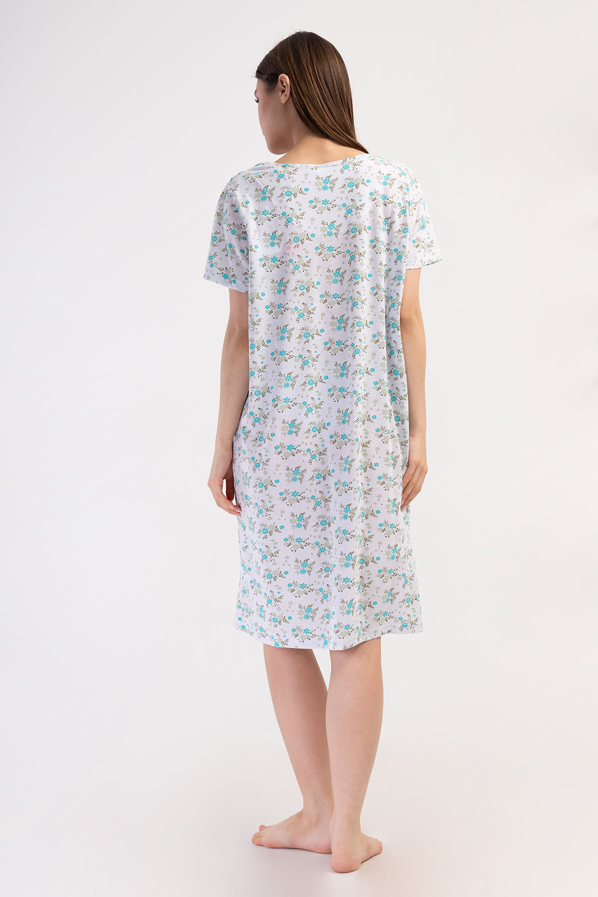 Woman Cotton Anna Grandma Nightgown Woman Cotton Anna Grandma Nightgown