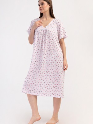 Woman Cotton Big Size Aore Grandma Nightgown Woman Cotton Big Size Aore Grandma Nightgown