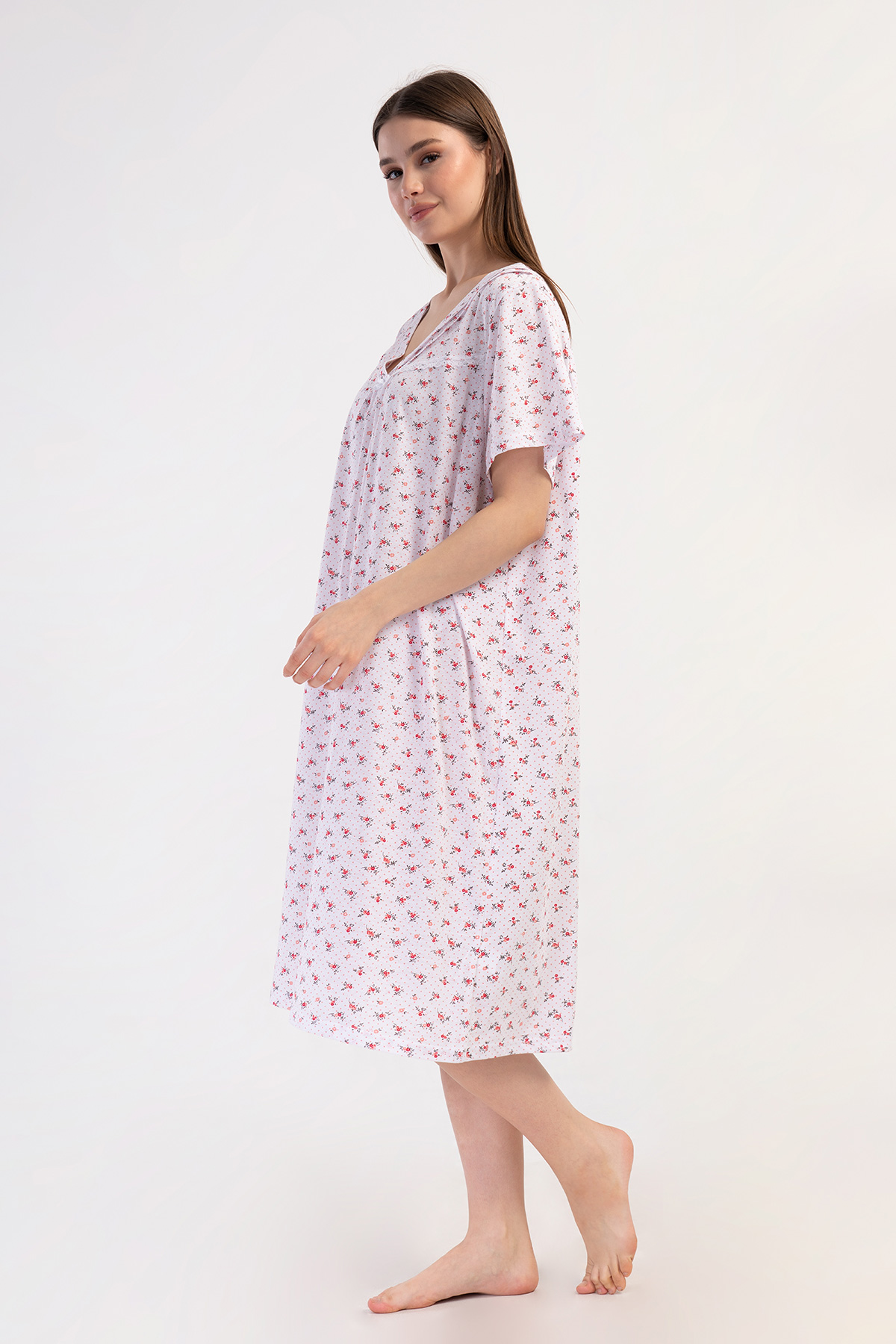Woman Cotton Big Size Aore Grandma Nightgown Woman Cotton Big Size Aore Grandma Nightgown