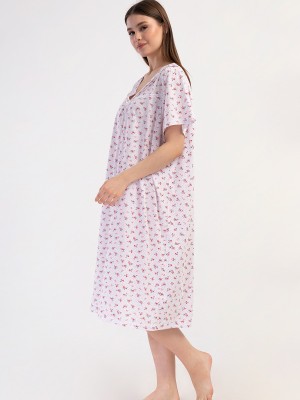 Woman Cotton Big Size Aore Grandma Nightgown Woman Cotton Big Size Aore Grandma Nightgown