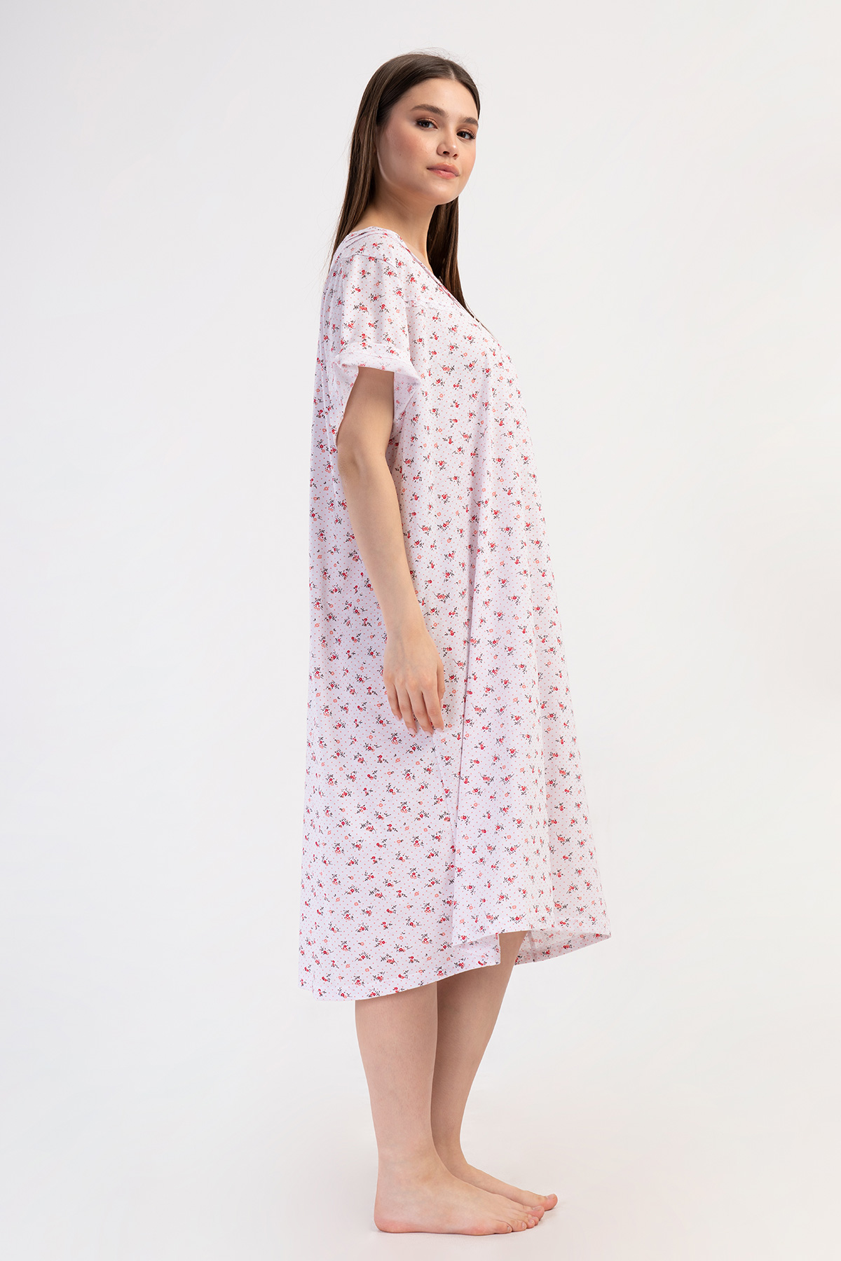 Woman Cotton Big Size Aore Grandma Nightgown Woman Cotton Big Size Aore Grandma Nightgown