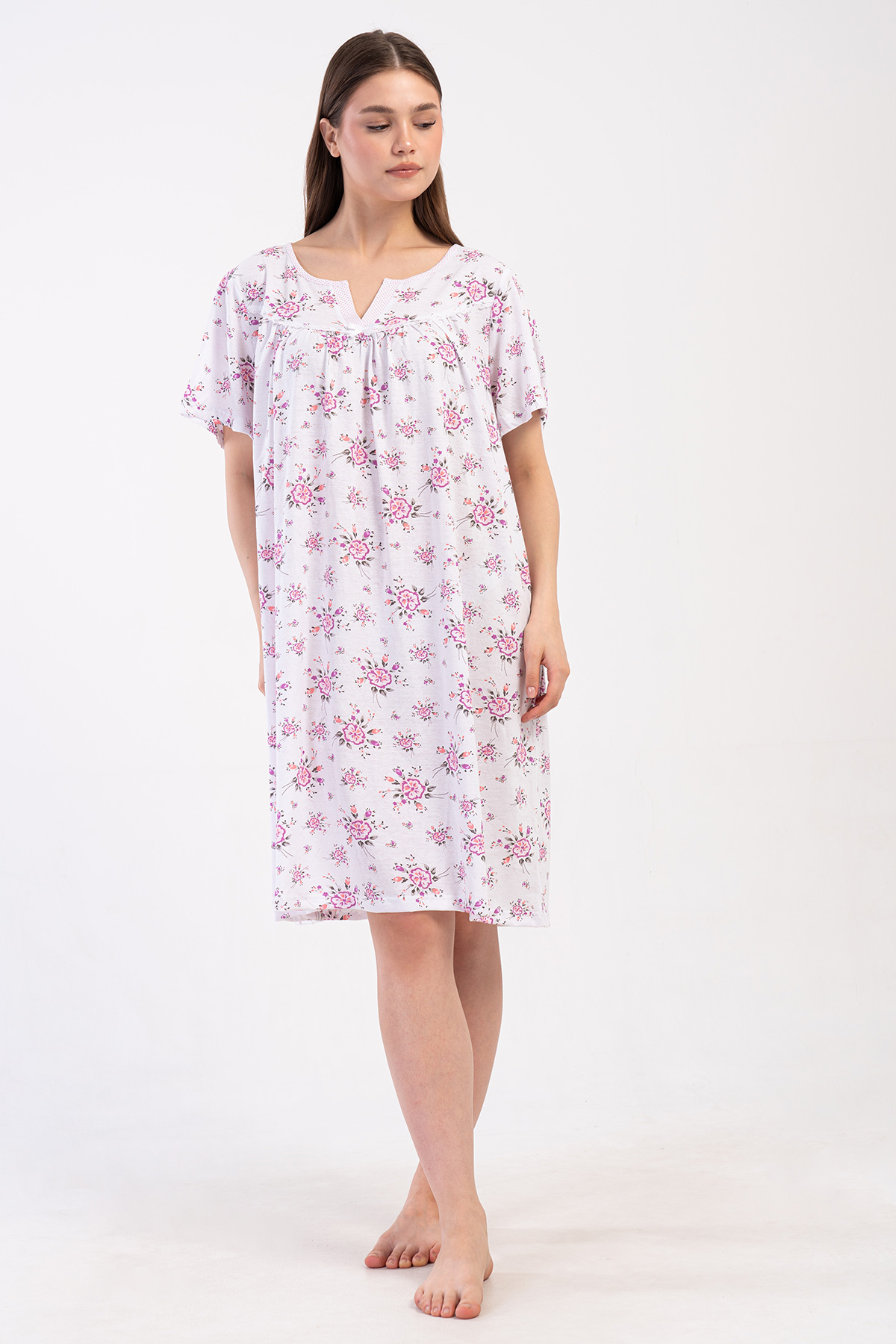 Woman Cotton Big Size Avore Grandma Nightgown Woman Cotton Big Size Avore Grandma Nightgown