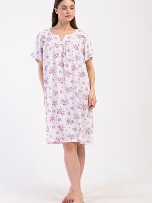 Woman Cotton Big Size Avore Grandma Nightgown Woman Cotton Big Size Avore Grandma Nightgown