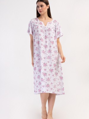 Woman Cotton Big Size Avore Grandma Nightgown Woman Cotton Big Size Avore Grandma Nightgown