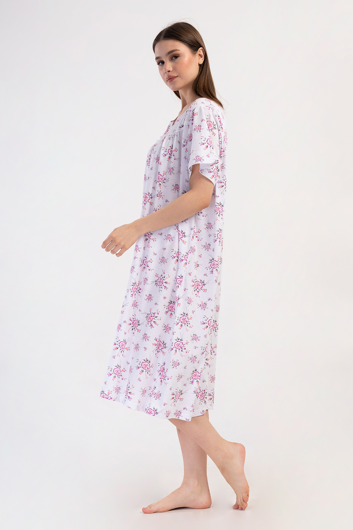 Woman Cotton Big Size Avore Grandma Nightgown Woman Cotton Big Size Avore Grandma Nightgown
