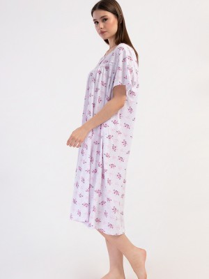 Woman Cotton Big Size Sayen Grandma Nightgown Woman Cotton Big Size Sayen Grandma Nightgown