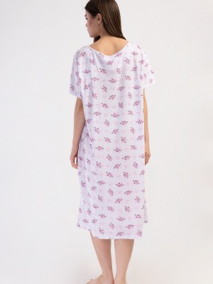 Woman Cotton Big Size Sayen Grandma Nightgown Woman Cotton Big Size Sayen Grandma Nightgown