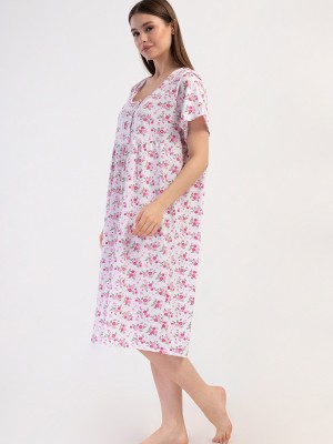 Woman Cotton Big Size Noyes Grandma Nightgown Woman Cotton Big Size Noyes Grandma Nightgown