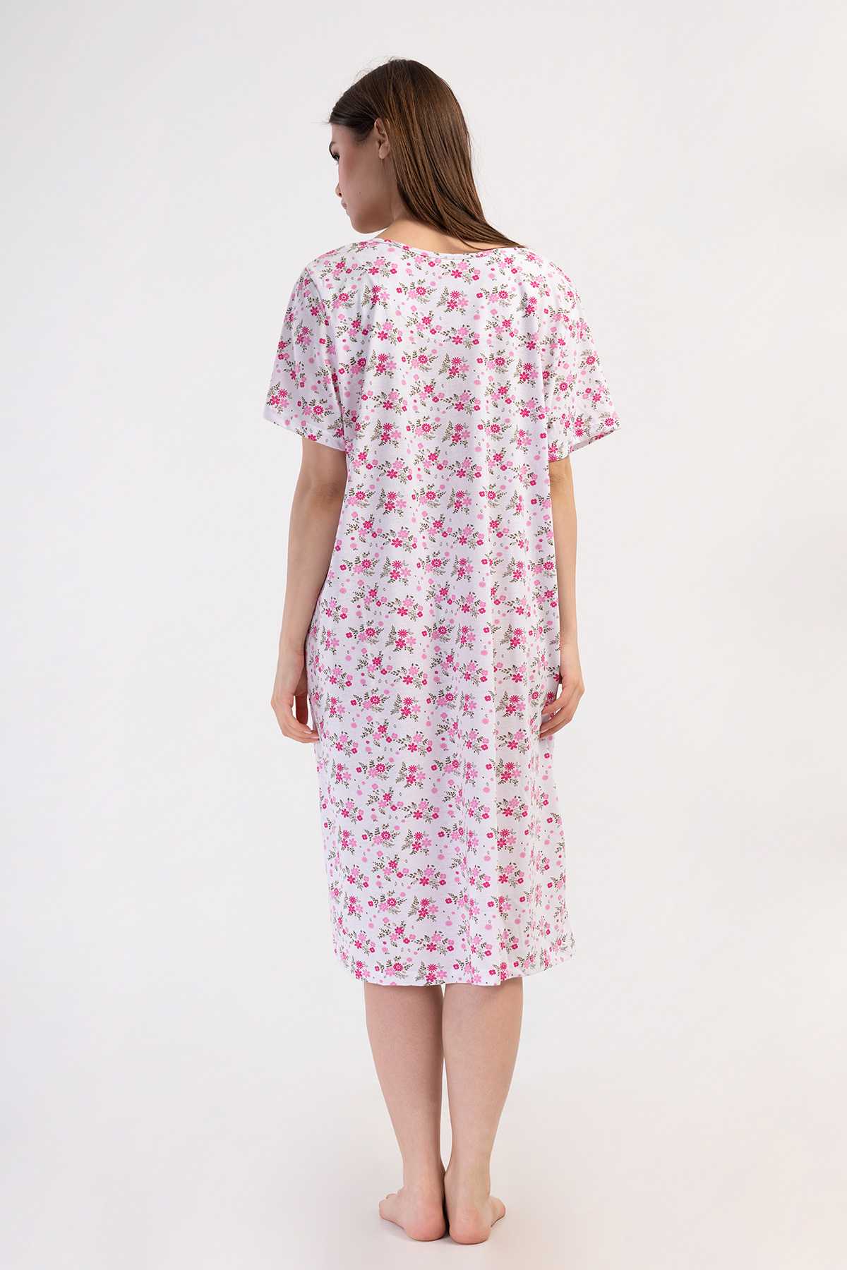 Woman Cotton Big Size Noyes Grandma Nightgown Woman Cotton Big Size Noyes Grandma Nightgown