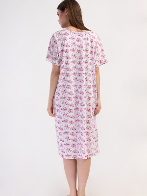 Woman Cotton Big Size Noyes Grandma Nightgown Woman Cotton Big Size Noyes Grandma Nightgown