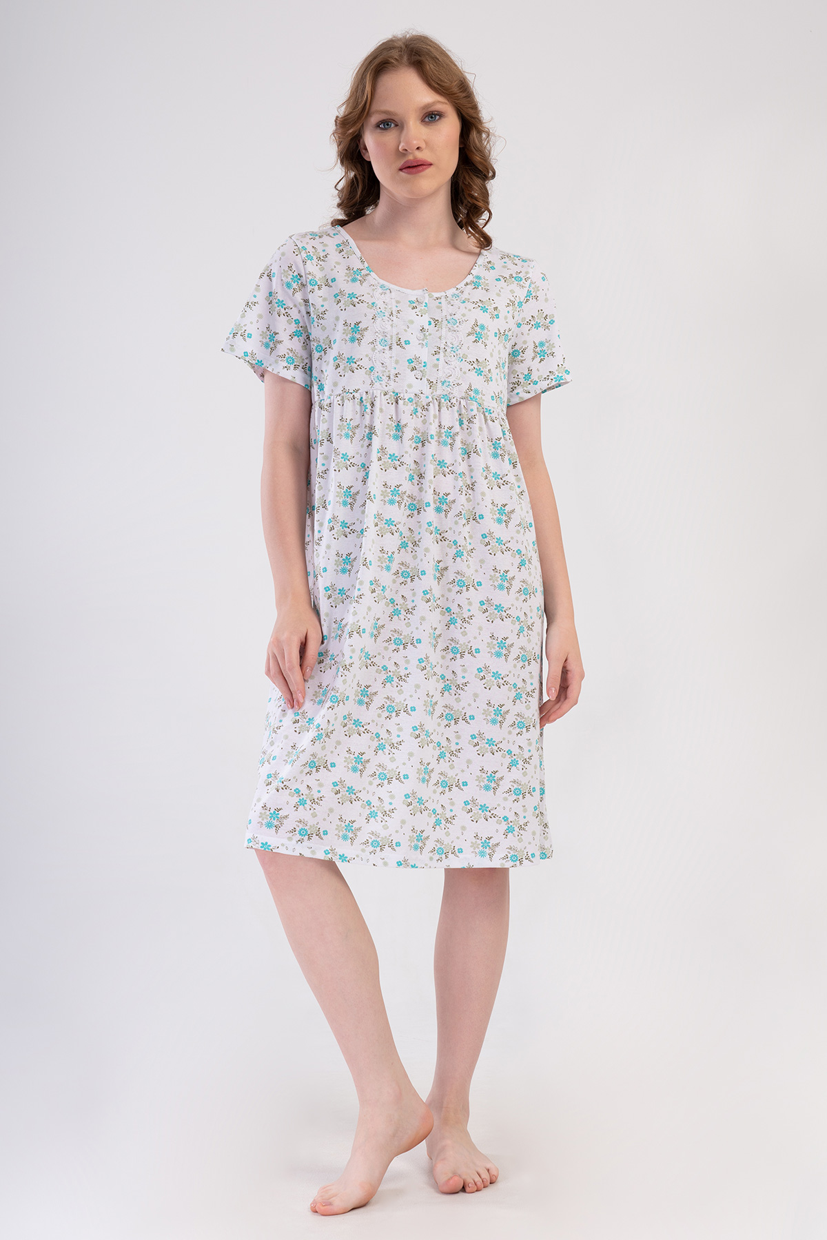 Woman Cotton Big Size Noyes Grandma Nightgown Woman Cotton Big Size Noyes Grandma Nightgown