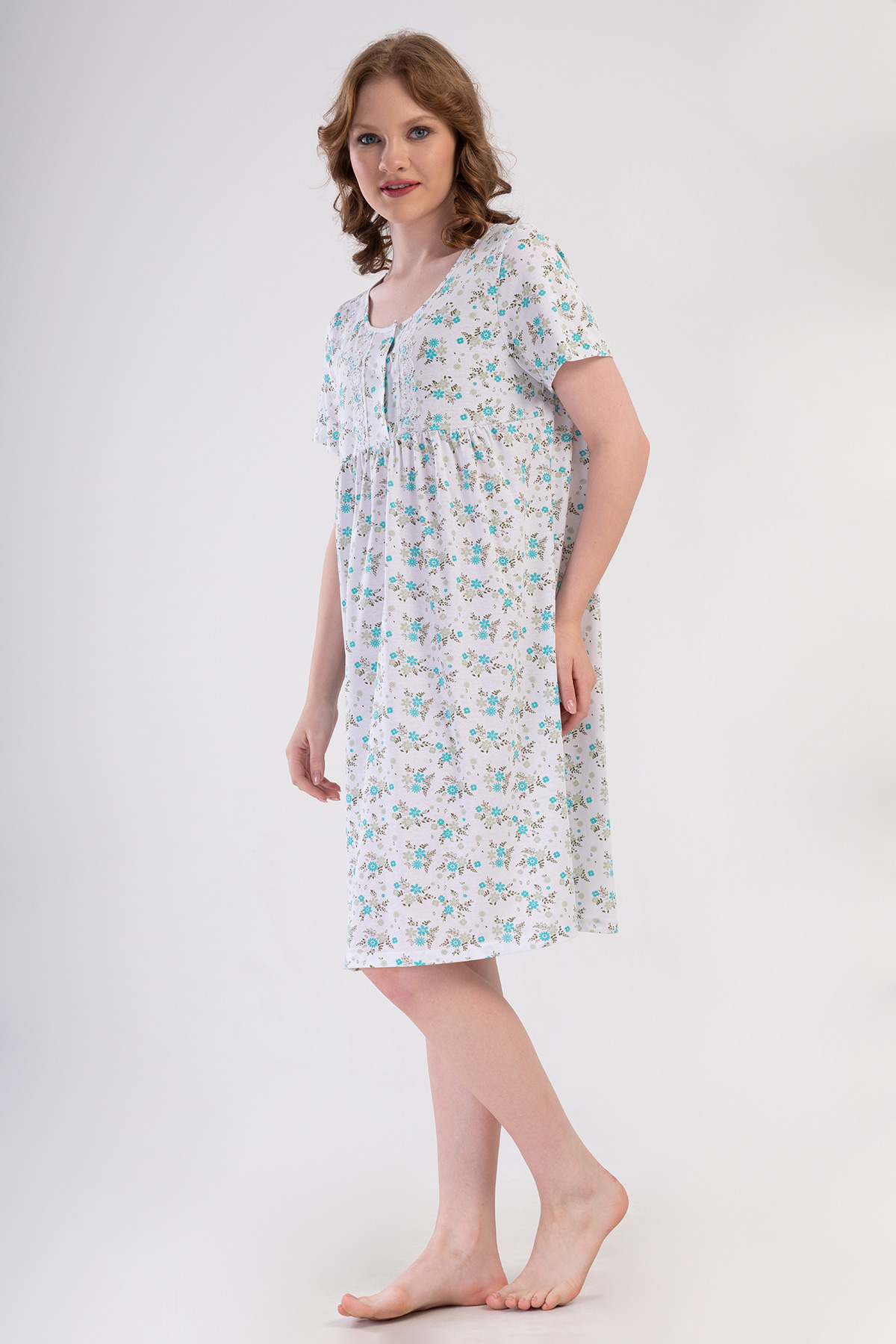 Woman Cotton Big Size Noyes Grandma Nightgown Woman Cotton Big Size Noyes Grandma Nightgown