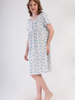 Woman Cotton Big Size Noyes Grandma Nightgown Woman Cotton Big Size Noyes Grandma Nightgown