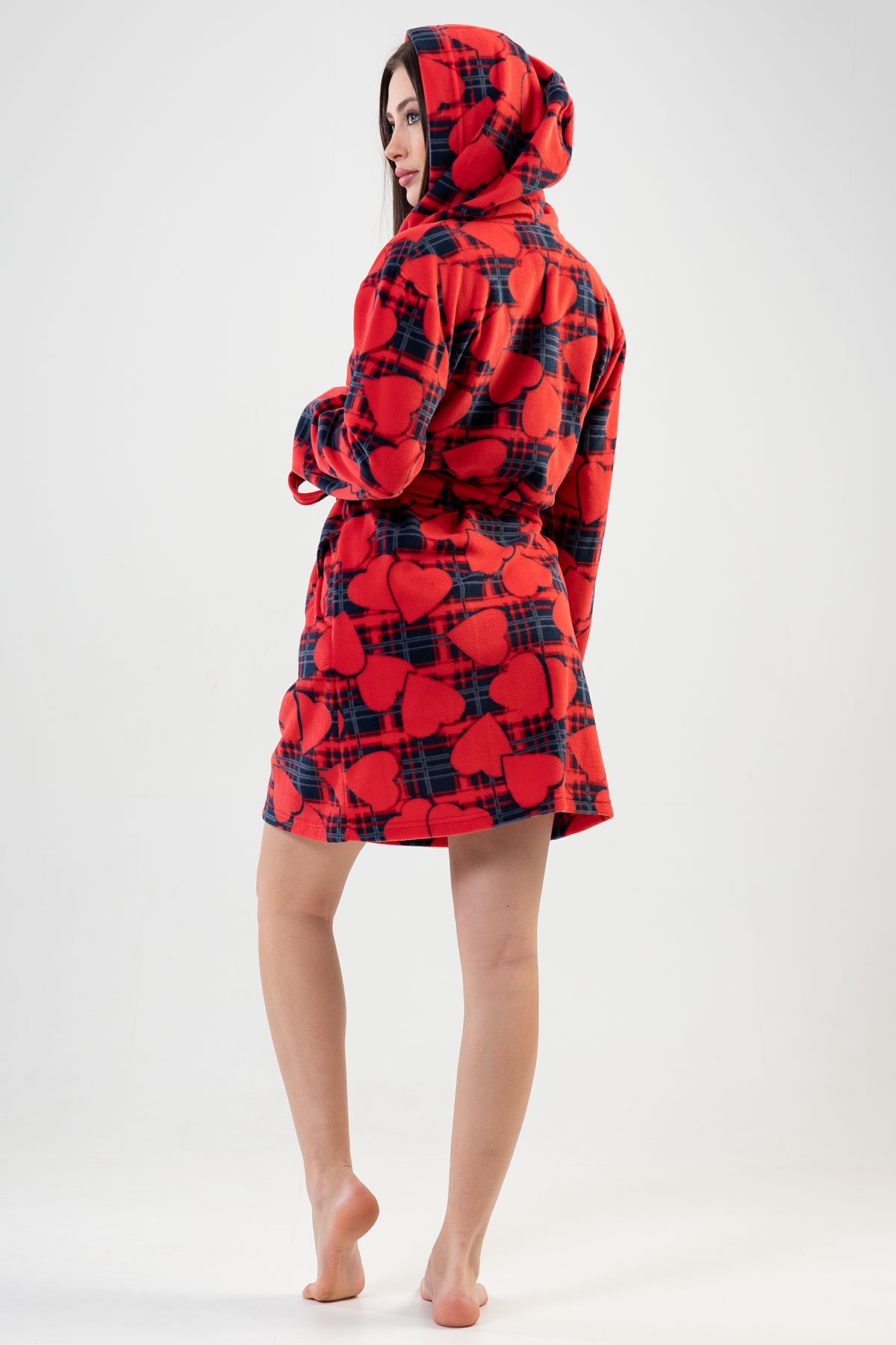 Woman Red Love Dressing Gown Woman Red Love Dressing Gown