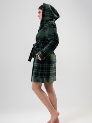 Woman Black and Khaki Dressing Gown Woman Black and Khaki Dressing Gown