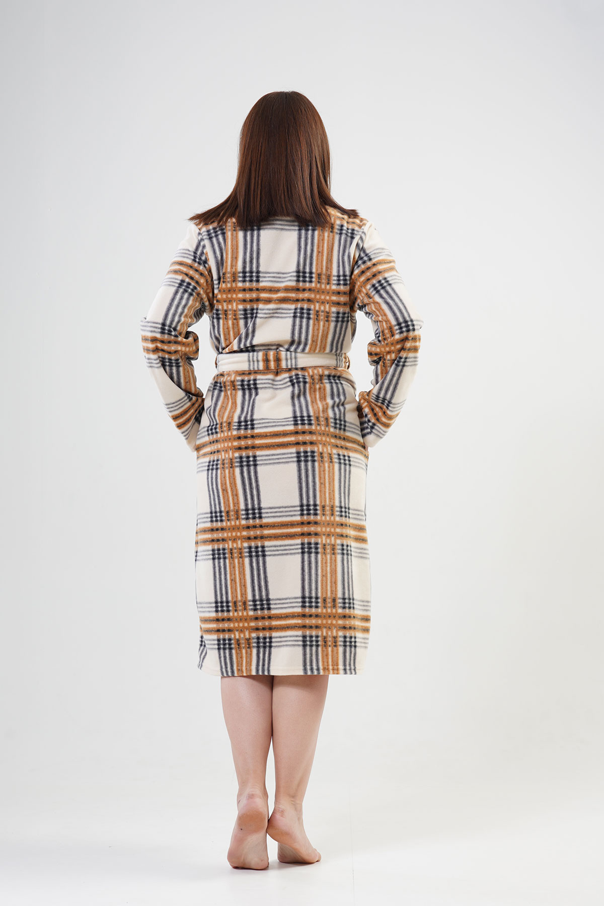 Woman Brown Dressing Gown Woman Brown Dressing Gown