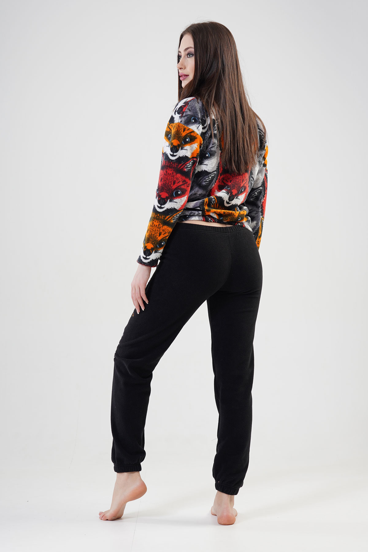 Woman Fleece Wolf Pyjama Set Woman Fleece Wolf Pyjama Set