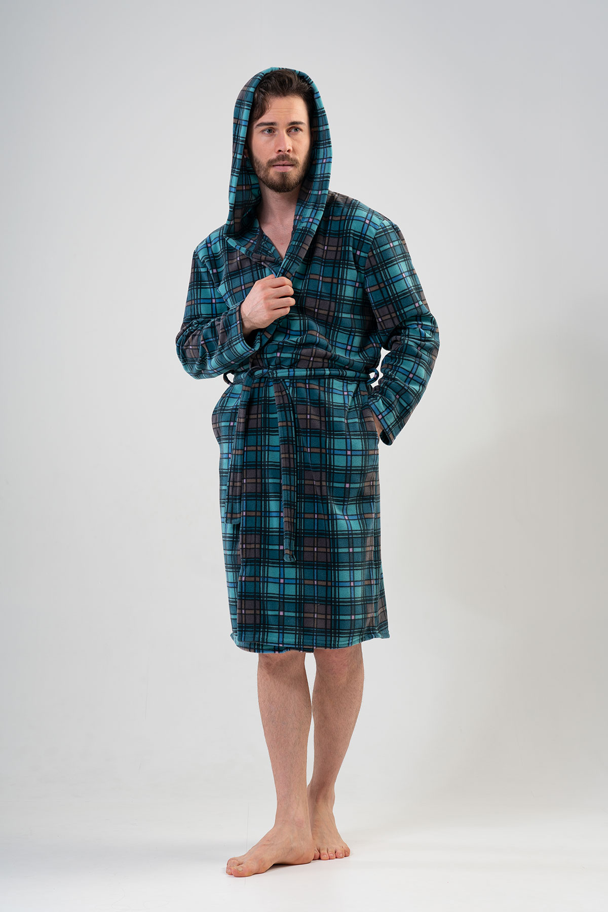 Man Silver Pine Dressing Gown Man Silver Pine Dressing Gown