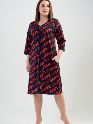 Woman Big Size Love You Homedress Woman Big Size Love You Homedress