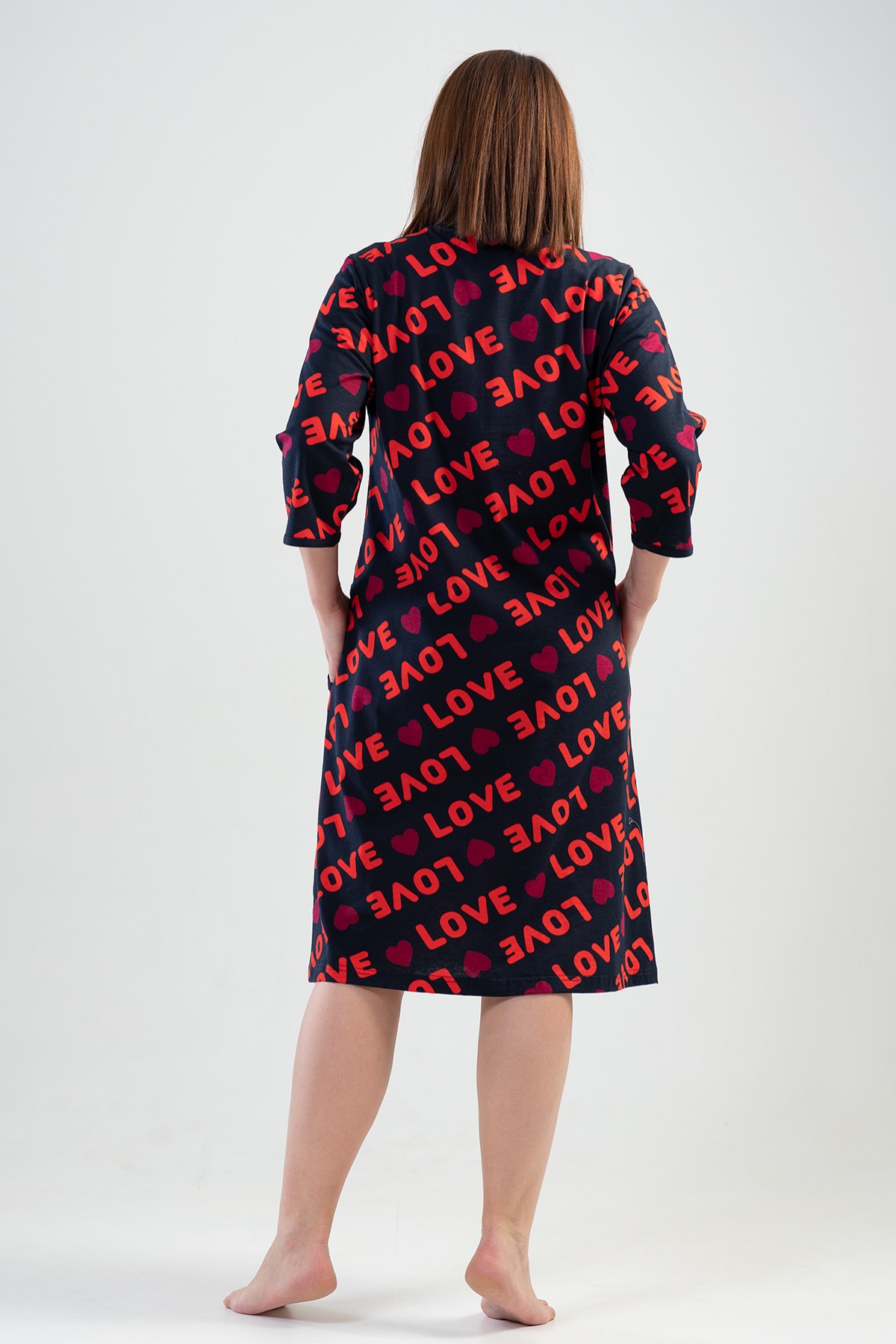 Woman Big Size Love You Homedress Woman Big Size Love You Homedress