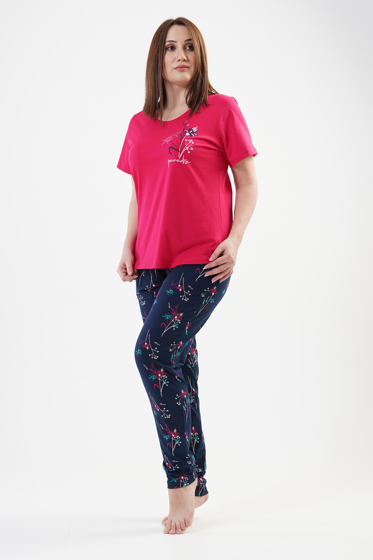 Woman Big Size Paradise Pyjama Set Woman Big Size Paradise Pyjama Set
