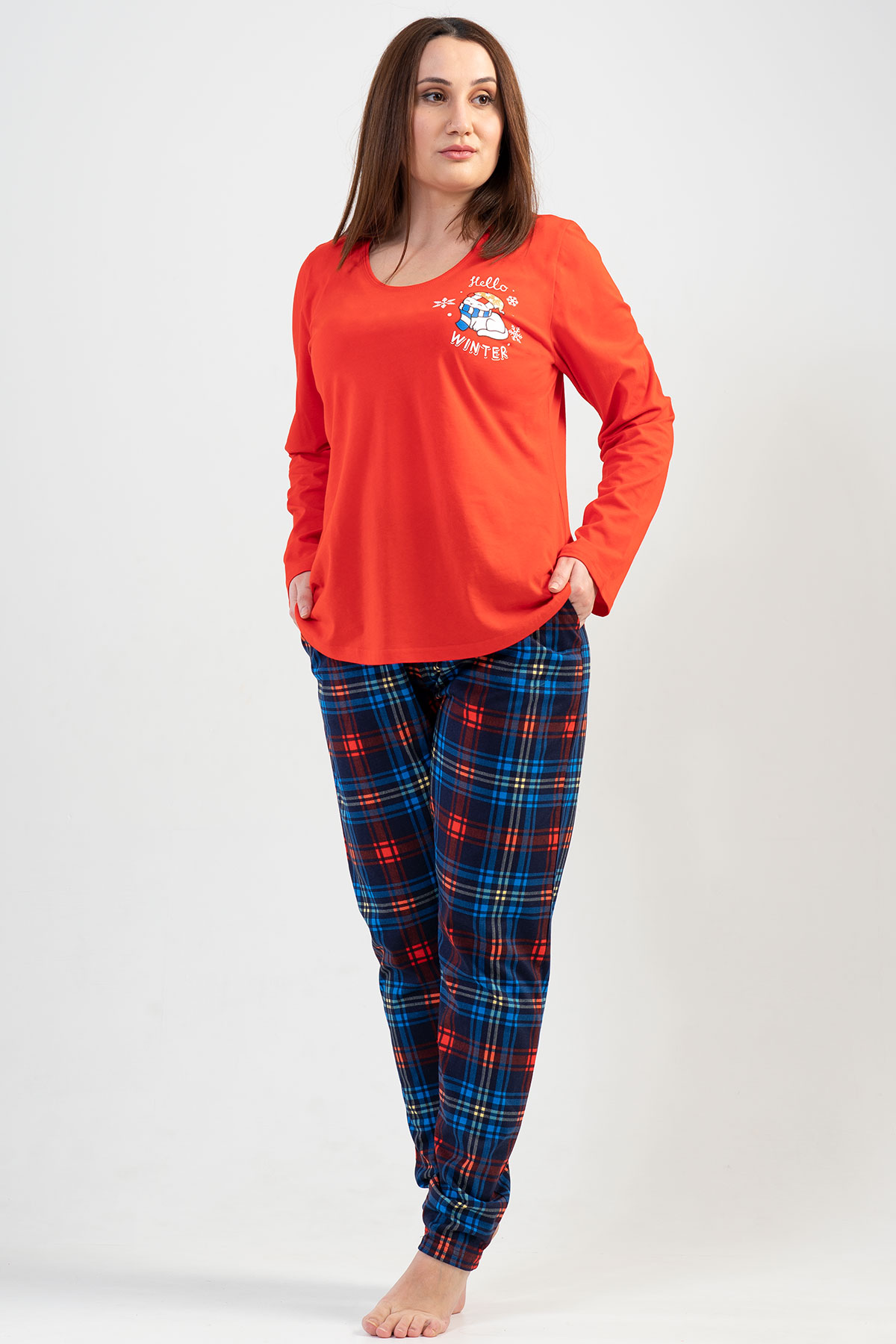 Woman Big Size Winter Pyjama Set Woman Big Size Winter Pyjama Set