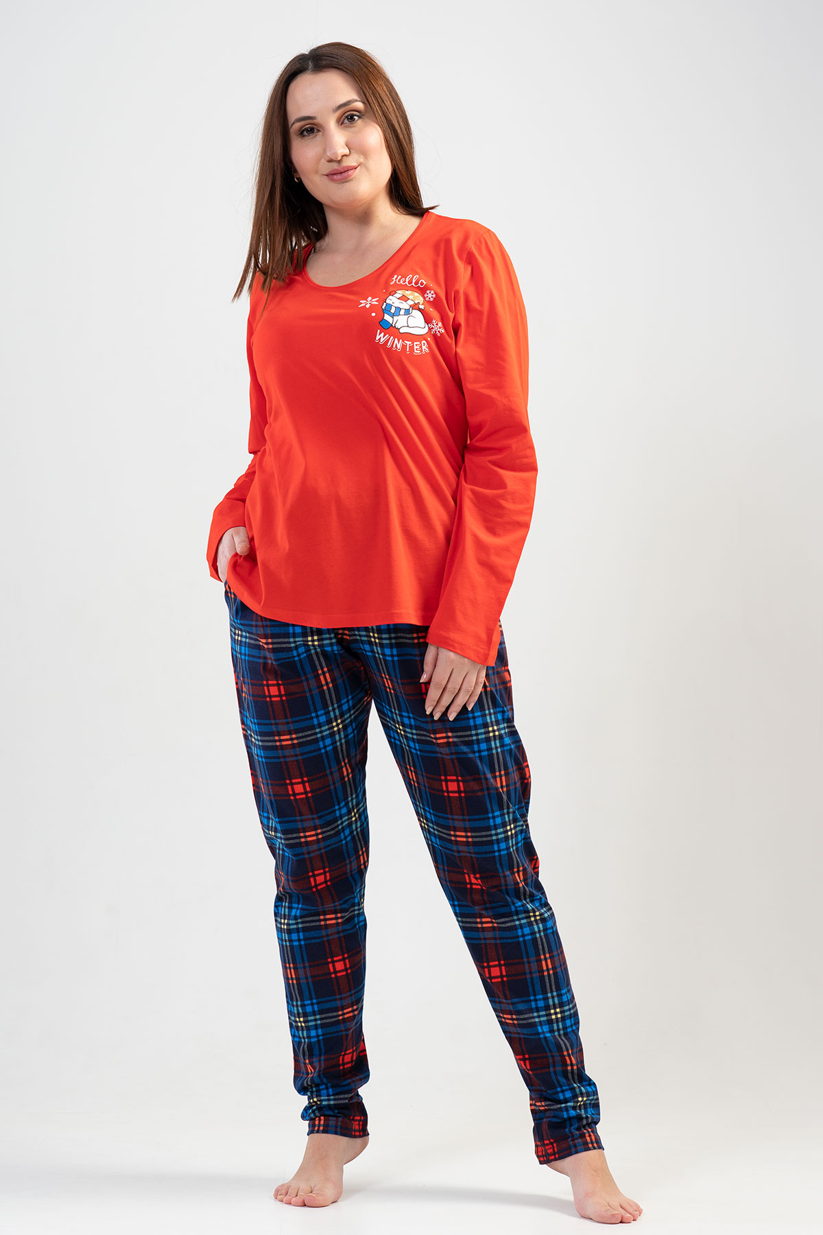Woman Big Size Winter Pyjama Set Woman Big Size Winter Pyjama Set
