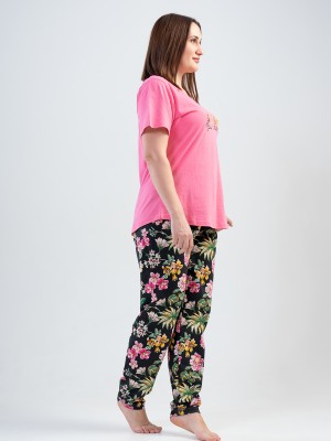 Woman Big Size Notice Pyjama Set Woman Big Size Notice Pyjama Set