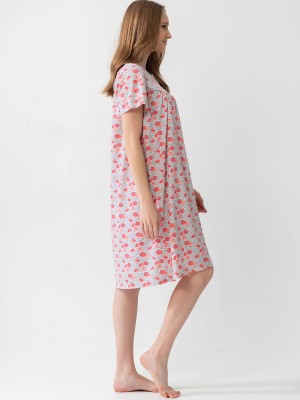 Woman Grandma Short Sleeve Nightgown Woman Grandma Short Sleeve Nightgown