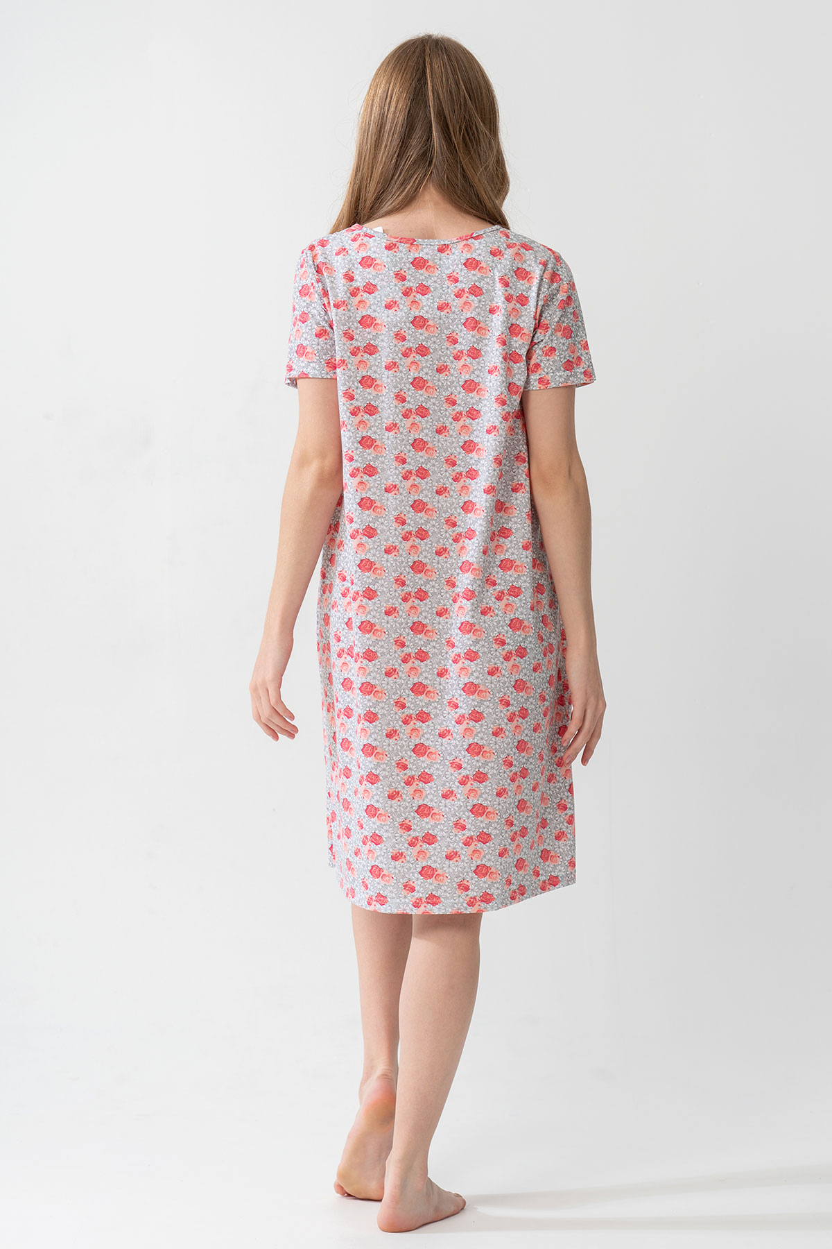 Woman Grandma Short Sleeve Nightgown Woman Grandma Short Sleeve Nightgown