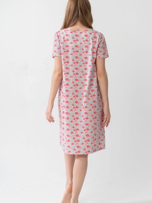 Woman Grandma Short Sleeve Nightgown Woman Grandma Short Sleeve Nightgown
