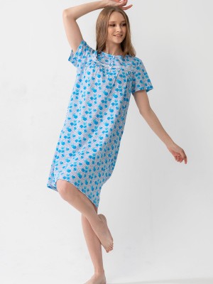 Woman Grandma Short Sleeve Nightgown Woman Grandma Short Sleeve Nightgown