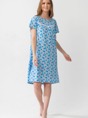 Woman Grandma Short Sleeve Nightgown Woman Grandma Short Sleeve Nightgown