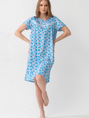 Woman Grandma Short Sleeve Nightgown Woman Grandma Short Sleeve Nightgown