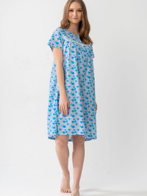 Woman Grandma Short Sleeve Nightgown Woman Grandma Short Sleeve Nightgown