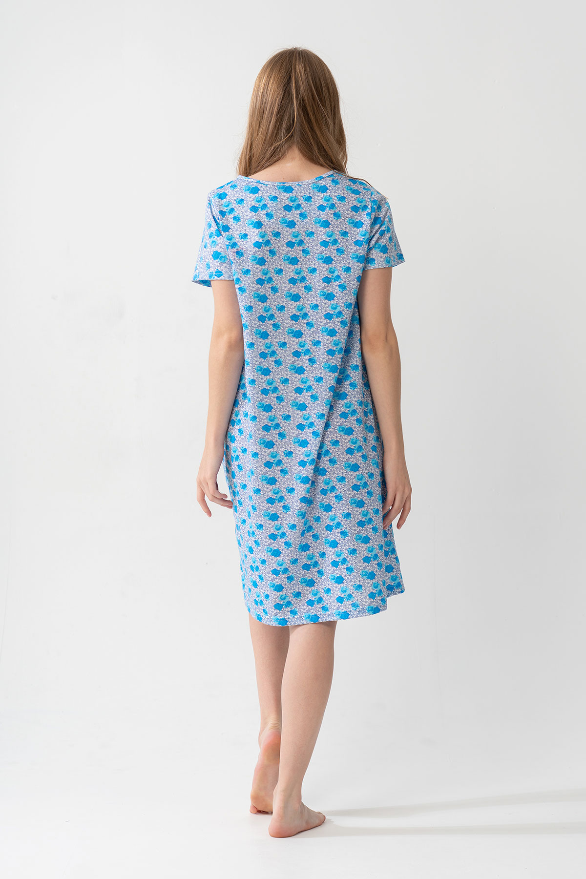 Woman Grandma Short Sleeve Nightgown Woman Grandma Short Sleeve Nightgown