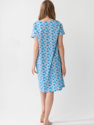 Woman Grandma Short Sleeve Nightgown Woman Grandma Short Sleeve Nightgown